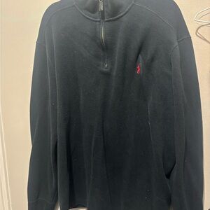 Ralph Lauren Men's Black Zip-Up Sweater